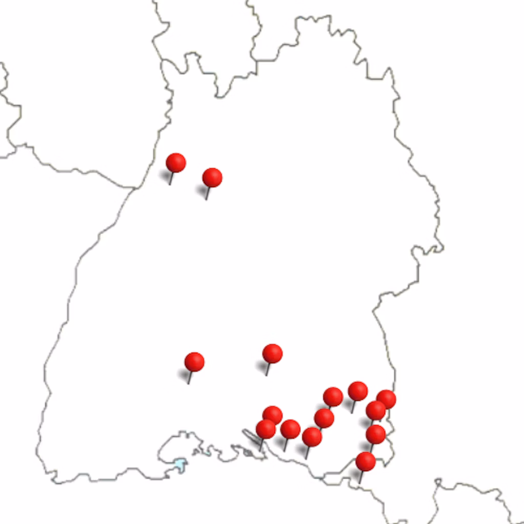 Grafik Baden-Württemberg Karte
